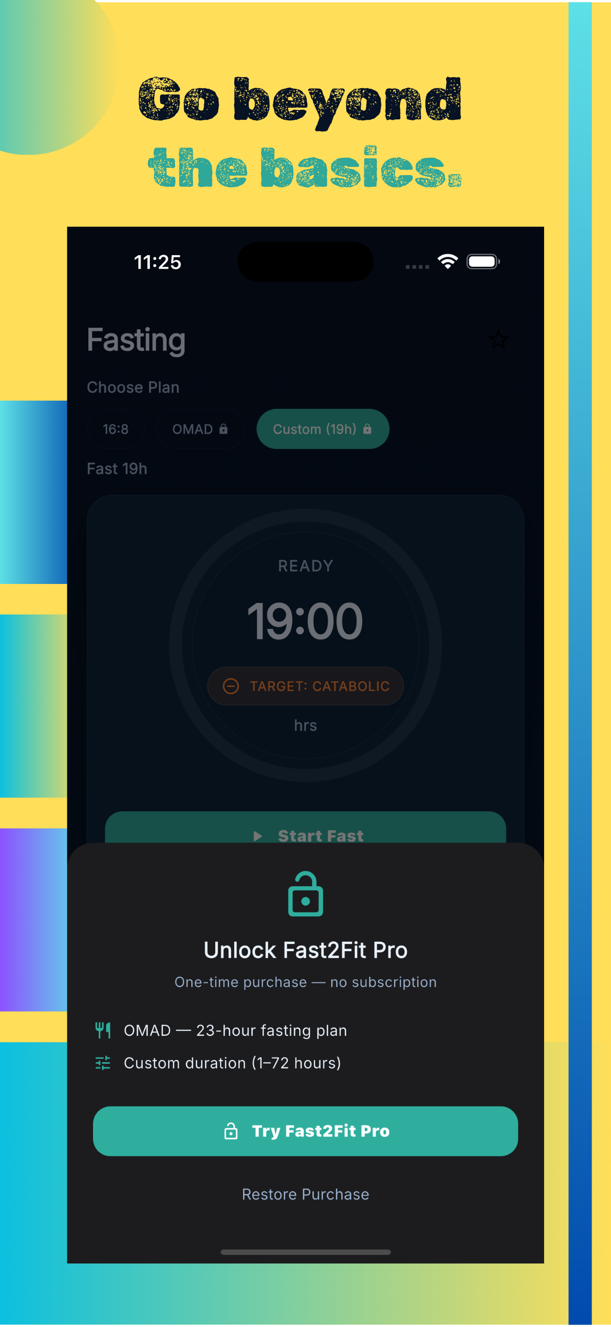 Unlock Fast2Fit Pro — one-time purchase